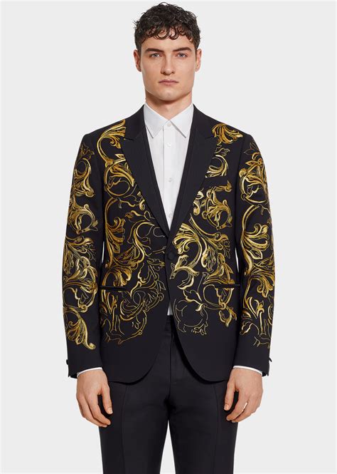 versace mens vests|Versace suit men's.